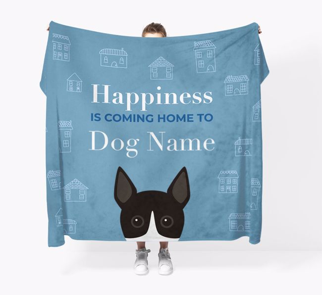 Happiness Is: Personalized {breedFullName} Throw Blanket